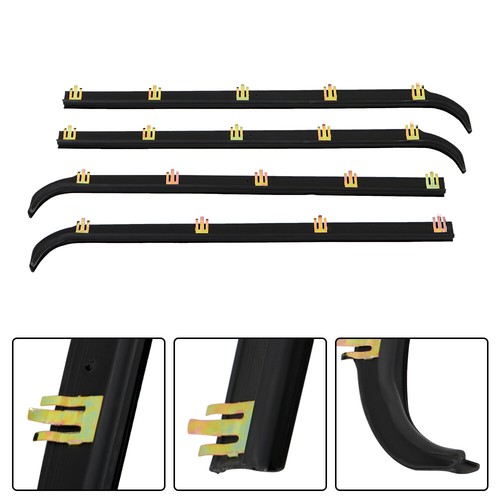 Weatherstrip Window Sweep/Run Channel 6Pcs New For 1987-1997 Ford Pickup Truck - Picture 12 of 16