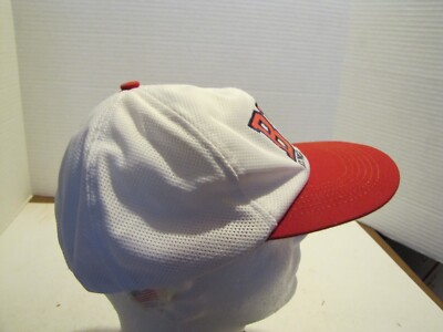 USA USED Bud KING OF BEERS キャップ Vintage Budweiser Bud Trucker Hat Snapback Cap Red Mesh 80s