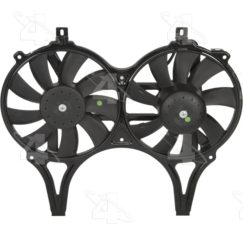 Conjunto de ventilador condensador de aire acondicionado 4 estaciones para Mercedes-Benz E420 1997-1999 Foto 4 de 4