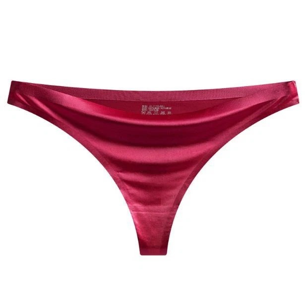 5 Pack Lot Sexy Womens Satin Panties Briefs High Leg Thong G string Lingeries - Image 2 of 4