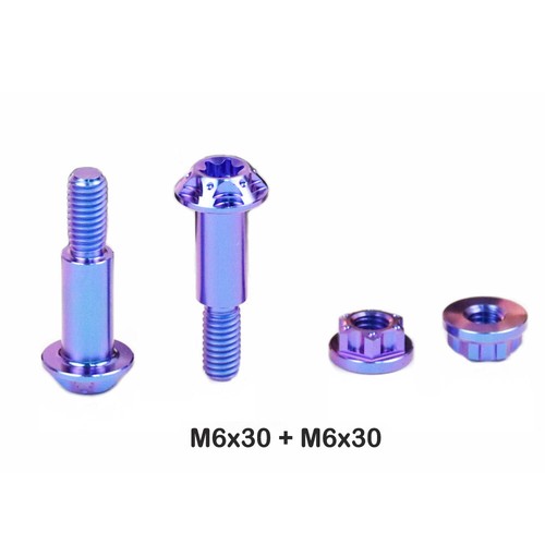 Universal brake handle tie rod Fixed 2 pcs Titanium screw Bolts M6 step 8 turn 6 - Picture 23 of 26