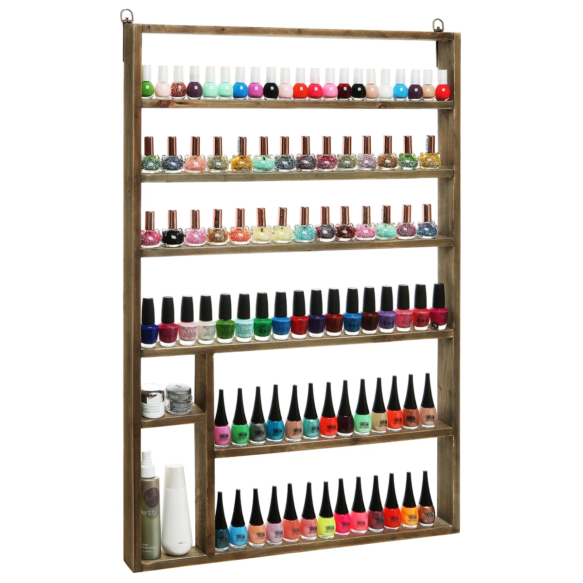 Easy DIY Nail Polish Table Display Rack For Super Cheap - YouTube | Nail  polish storage diy, Diy nail polish rack, Diy nail polish