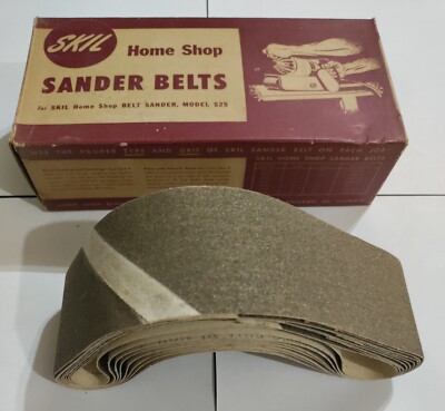 VTG Skil Cloth Fine Sanding Belts Model 525 Type A Grit 2/0 7744 9 Pk 2 1/4 NOS