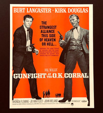 Gunfight The OK Corral Movie 1957 Advertisement Lancaster Douglas Vtg Print AD