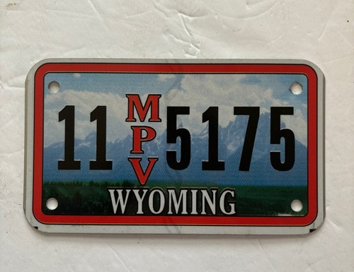 EINZELNES WYOMING NUMMERNSCHILD - 11 5175 - MEHRZWECKFAHRZEUG (ATV)