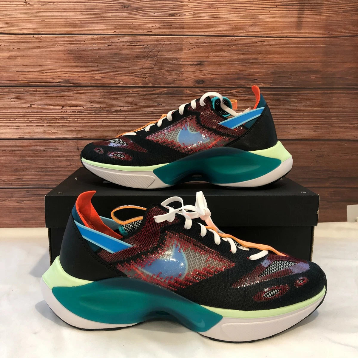 Nike Dmnsix N110 Flyknit Black Blue Hero University Red Men s