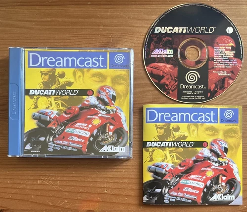 DUCATI WORLD SEGA DREAMCAST COMPLETE MANUAL UK PAL ACCLAIM RACING GAME TESTED