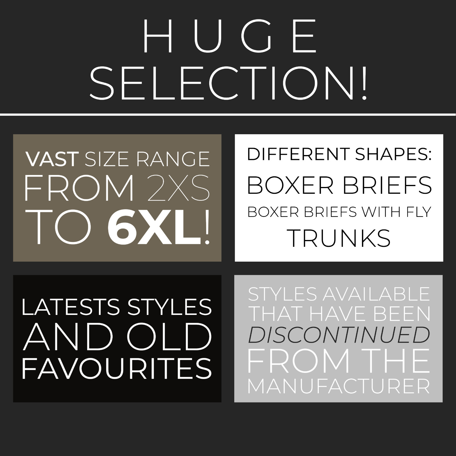 STEP ONE New Mens Boxer Briefs (Longer) Bamboo Underwear - TWO TONE Patterns image 4