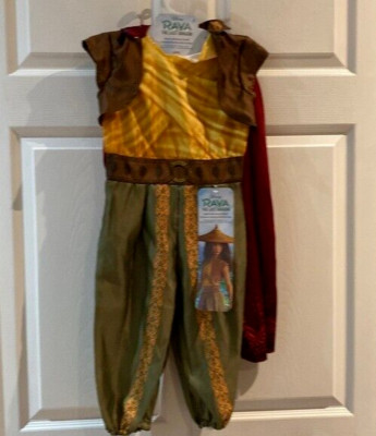 Disney Raya and The Last Dragon Adventure Outfit Halloween Costume Size 4-6X