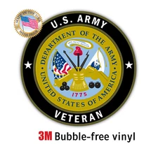 U.S. Army Veteran Sticker Decal Vinyl US VET 