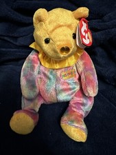 Retired 2001 New TY Beanie Baby - NOVEMBER the Birthday Bear 7.5 inch - MWMT