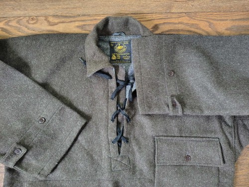 Swanndri original Lace front Bush Shirt Olive, good condition - Picture 3 of 12