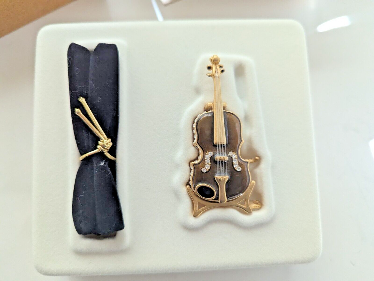Estee Lauder Youth Dew Violin Compact for solid perfume 2001