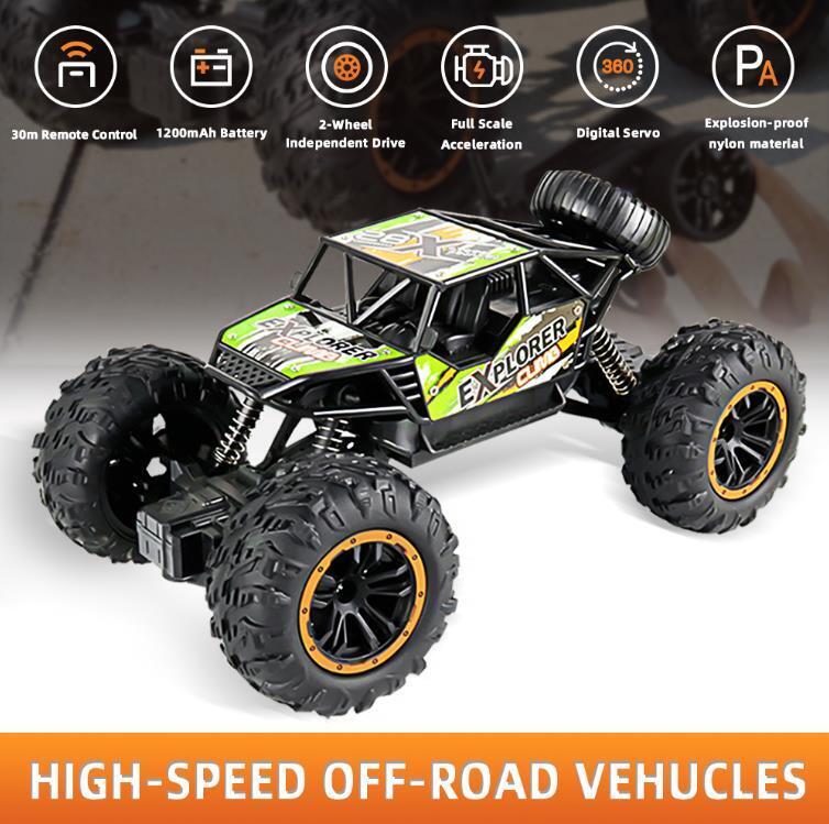 Carro Controle Remoto 4wd Monster Truck Rc, Escala 1:12 - Artigos