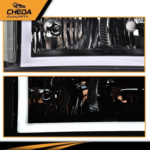 Faros de tubo LED DRL lámparas de lente transparente aptos para 04-12 Chevy Colorado GMC Canyon - Imagen 7 de 12