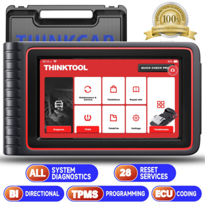 THINKTOOL Bidirectional OBD2 Car Scanner Full System Diagnostic TPMS Key Coding