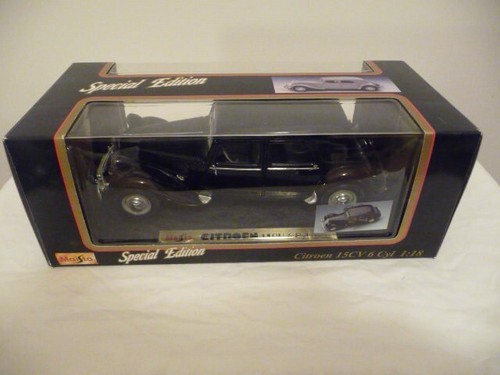 1/18 Citroen 15CV 6 CYL in Black (1952) by Maisto in box - Picture 8 of 10