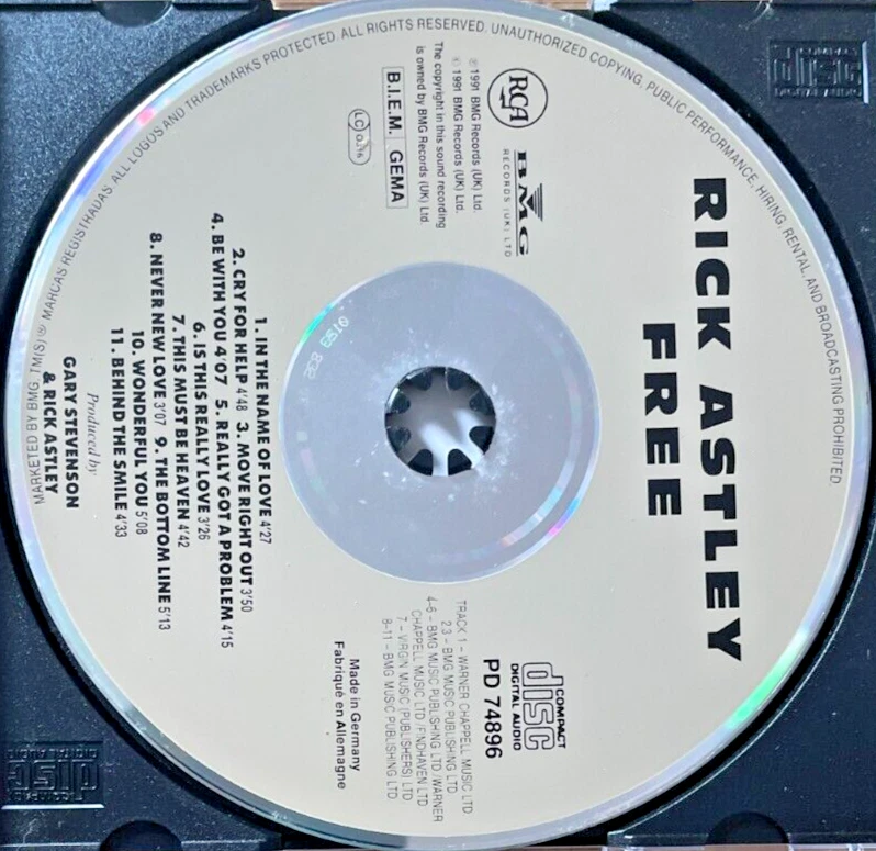 Rick Astley, Free - Bild 3 von 4