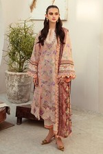 Rich  s Morgous Orange Floral Stitched Lawn Dress