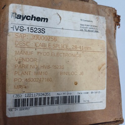 NEW RAYCHEM HVS-1523S CABLE SPLICE 28-41MM GERMANY