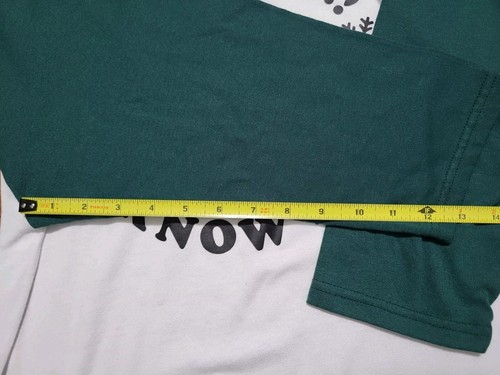 T-shirt film elf ""Babbo Natale! OMG! Io lo conosco!" Divano verde bianco manica a 3/4 - Foto 5 di 9