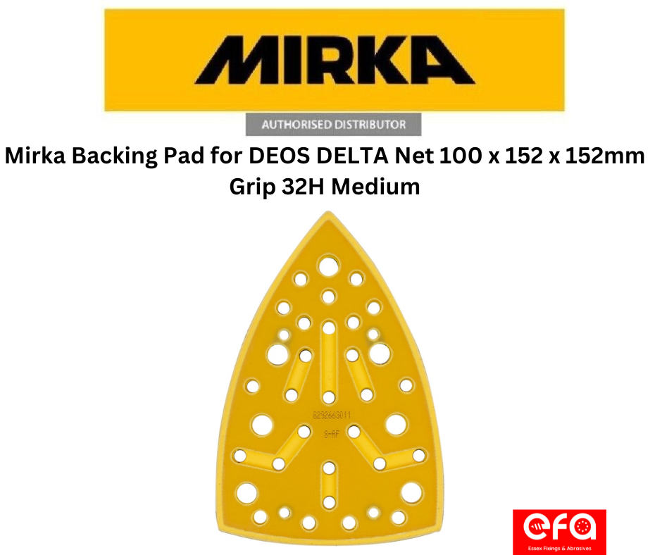 Mirka Backing Pad for DEOS DELTA Net 100 x 152 x 152mm Grip 32H Medium