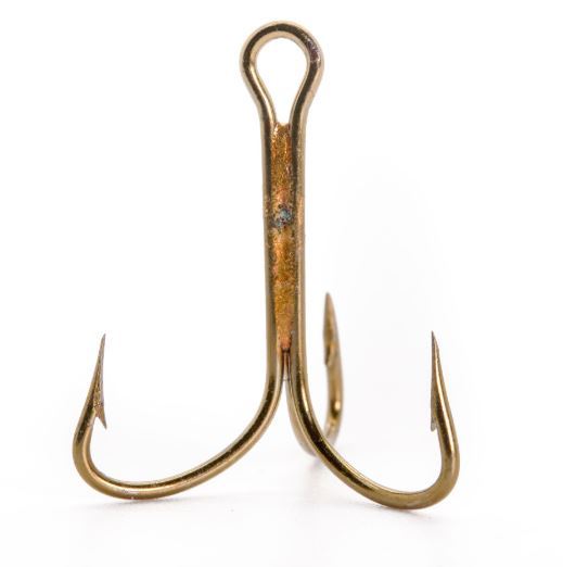 Mustad 36242BR Ami A Manovella Tripla Presa - Bronzo, Taglia 8, Confezione Da 10, Modello Curve Crank - 2
