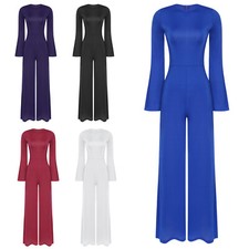 Women Jumpsuit Ballerina Unitard Lyrical Romper Contemporary Ballroom Yoga