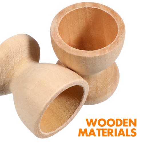 15 Pcs Wooden Egg Tray Storage Cups Rustic Eggs Holder Mini Toddler - Picture 5 of 11