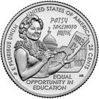 2024-D American Women Quarters Patsy Takemoto Mink — photo from another recent sale