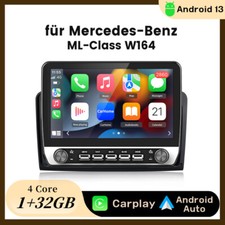 Android 15 Autoradio Carplay GPS Nav WIFI BT SWC F&uuml;r Benz ML W164 GL X164 05-12