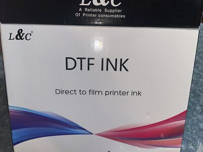 L C Direct Film Printer Ink DTF Transfer Ink Bundle 100ml (4) Colors Only