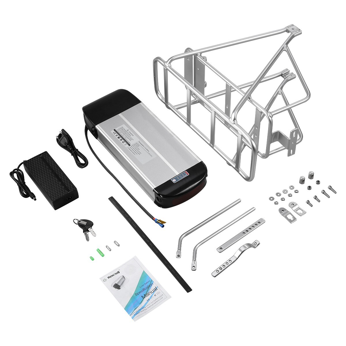 Ebike Battery 36V 20ah Rear Rack Battery Electric Bike Lithium Ion Battery Pack
