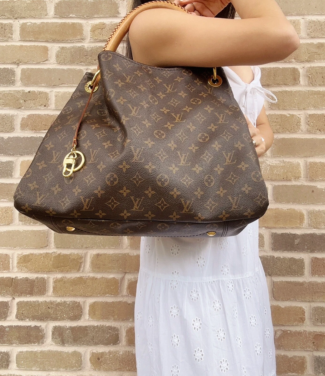 Louis Vuitton Artsy MM Monogram Canvas Tote Handbag