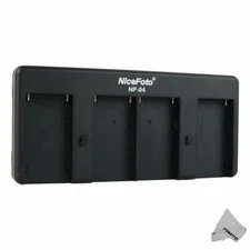 Nicefoto NP-04 NP-F Battery to V-Mount Battery Converter Adapter Plate 4-Slot