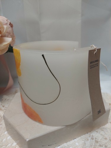 RARE & ELEGANT Esclusso Candle Handmade in USA Yellow Orchid ARTISAN Unique! - Picture 6 of 10