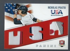 2015 Panini USA Baseball 18U National Team Jersey Prime Nicholas Pratto 03/35