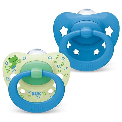 NUK Signature Schnuller Silikon Gr.3   Blau, Klassisch & BPA-frei