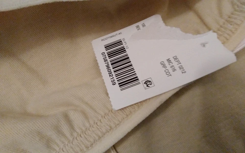 Bragas NUEVAS Vintage Cotillion Talla 8 Beige Algodón Desnudo Abuela Bragas Foto 4 de 4