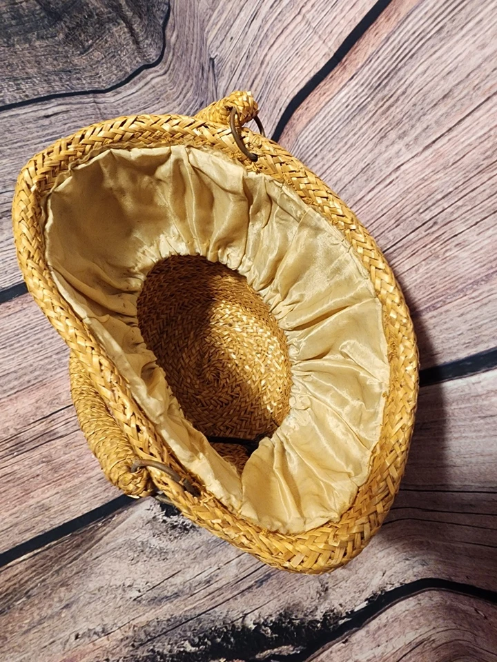 Bolso de mano tejido a mano vintage años 50 Foto 2 de 2