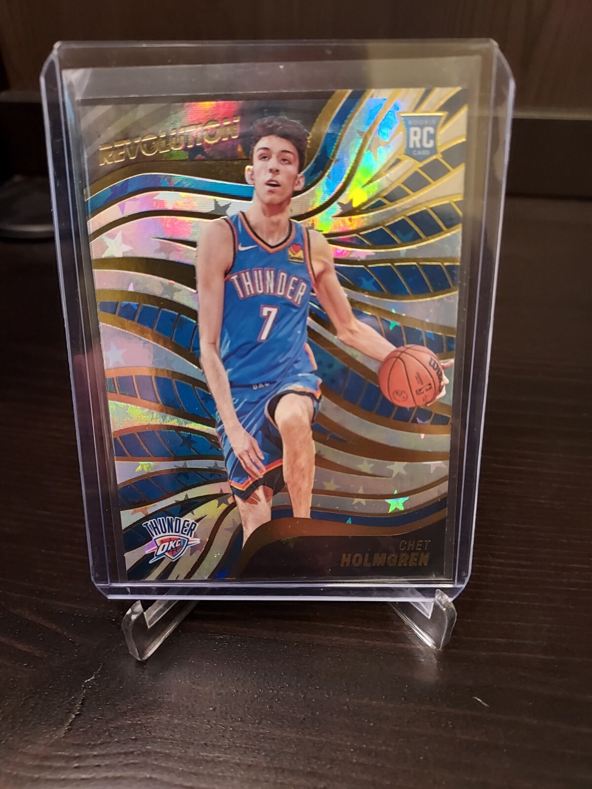2022-23 Panini Revolution Chet Holmgren RC Rookie Astro Parallel Thunder #148
