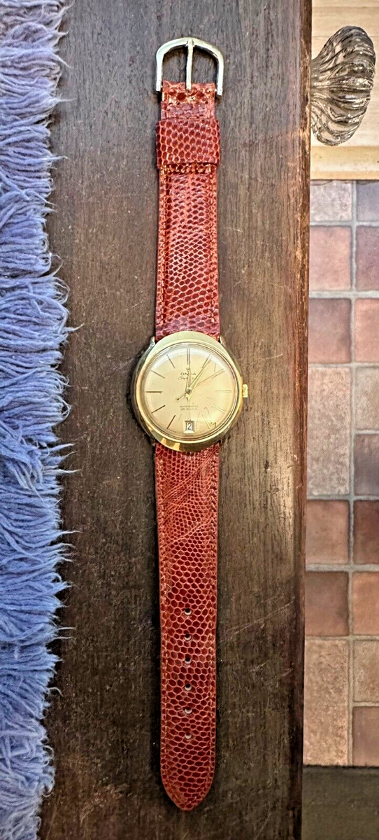 Onsa Shipman III Automatic Date 25 Jewels New Crystal & Leather