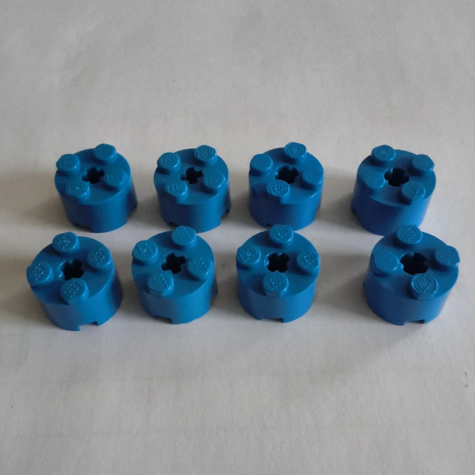 Nr 866  Lego 8x Rundstein 2x2x1.  3941. Blau - Bild 1 von 1