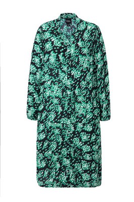 Ulla Popken Damen große Größen Hemdblusenkleid A Linie Hemdkragen. 834191