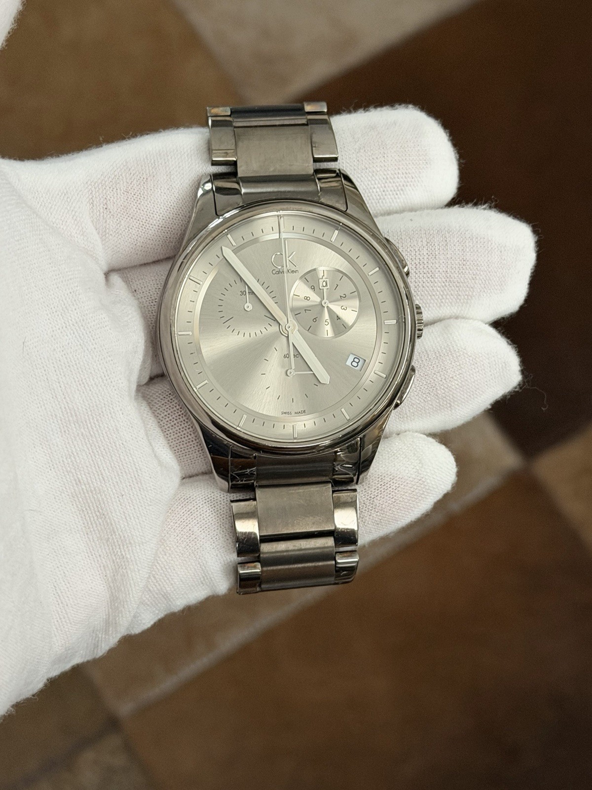 Vintage Calvin Klein K2A 279 Men’s Swiss Chronograph Dress Sports Watch