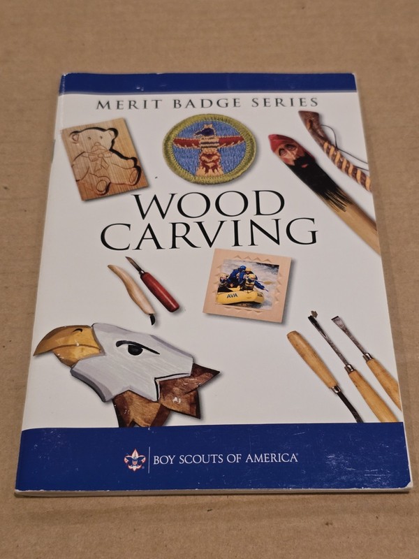 Boy Scouts of America Merit Badge Series WOOD CARVING Book