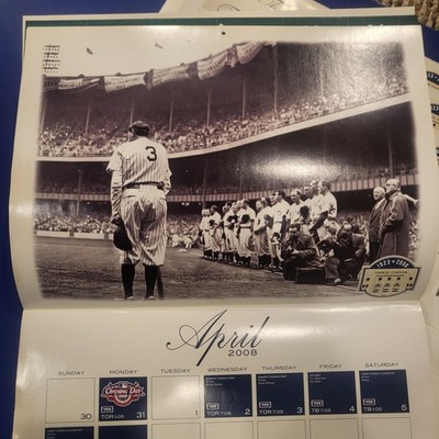 2008 NY YANKEES FINAL SEASON @OLD STADIUM SGA CALENDAR - UNOPENED