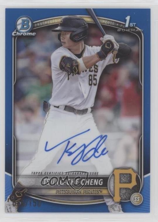 2025 Bowman Chrome Prospect Blue Refractor /150 Tsung-Che Cheng #CPA-TC Auto v9t