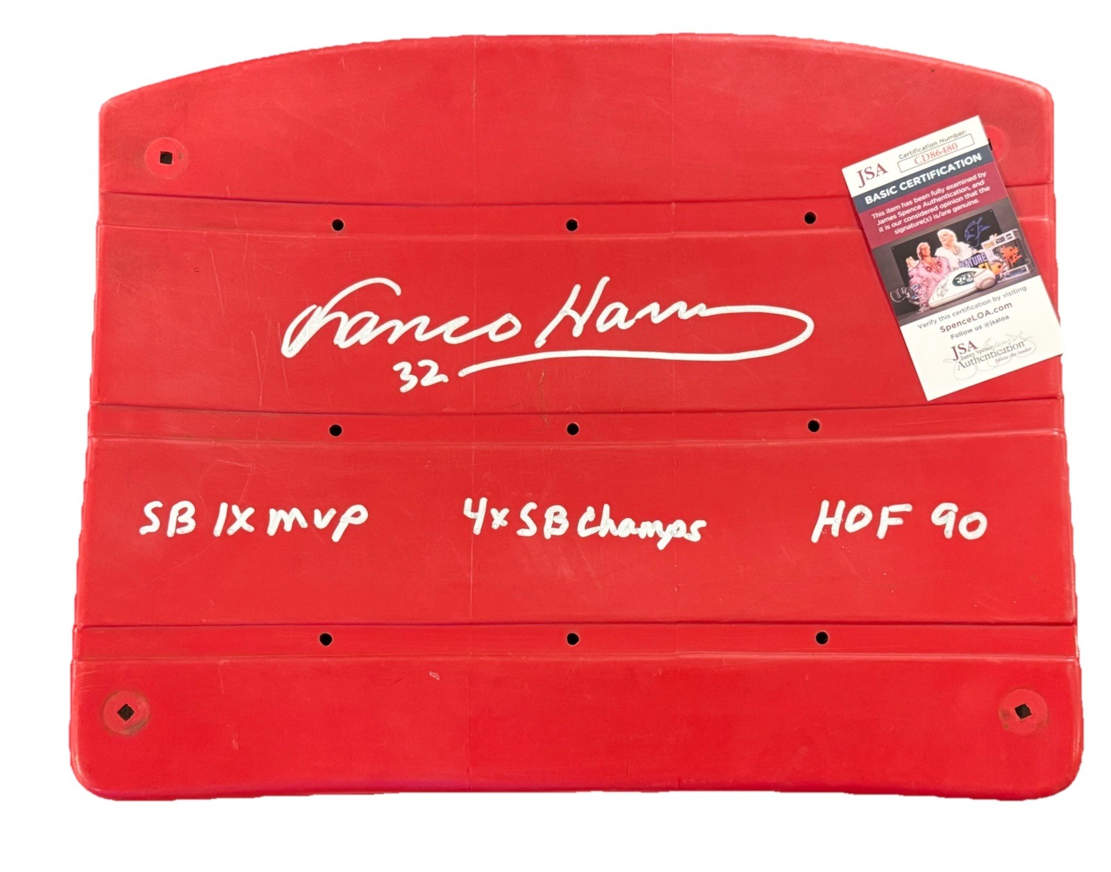 Franco Harris Autographed Signed Pittsburgh Steelers Three Rivers Stadium Seat JSA COA Steelers Rare 