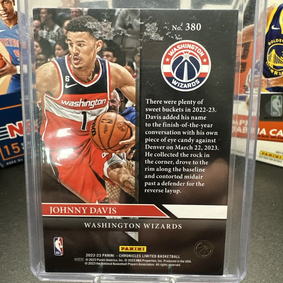 Johnny Davis 2022-23 Limited Red 9/149 Rookie #380 🔥🏀🔥🏀 - Image 3 of 3